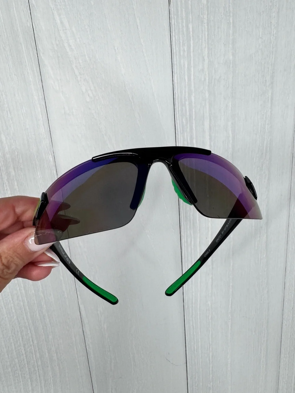 Rawlings Youth Half-Rim Sunglasses Sport Sunglasses - Blue/Green